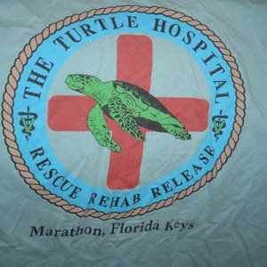 Turtle Hospital Marathon Fl Tee Shirt XL Cotton